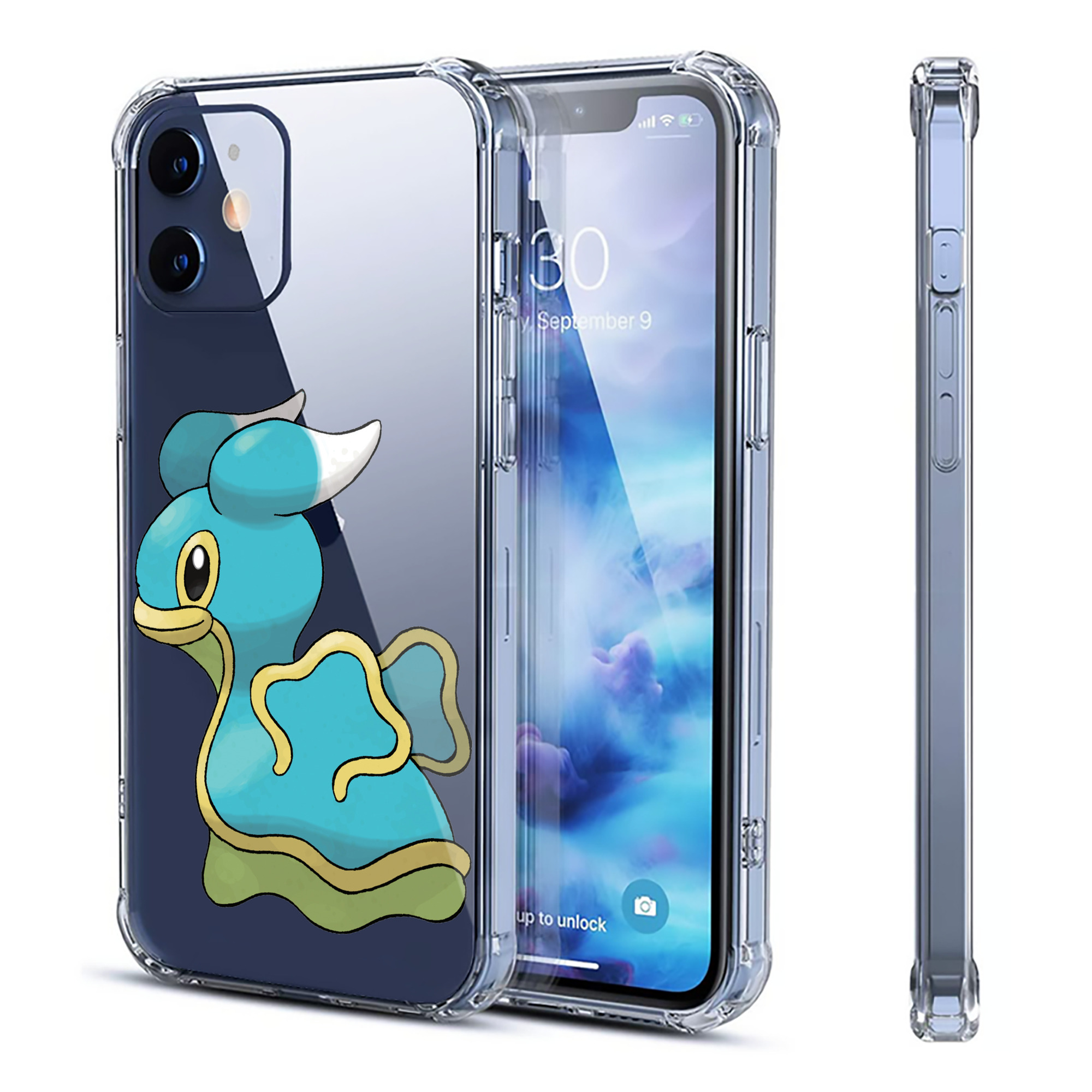 （画像用） ポケットモンスター Pokémon 【iPhone 12シリーズ対応】透明スマホケース（クリアソフトケース）